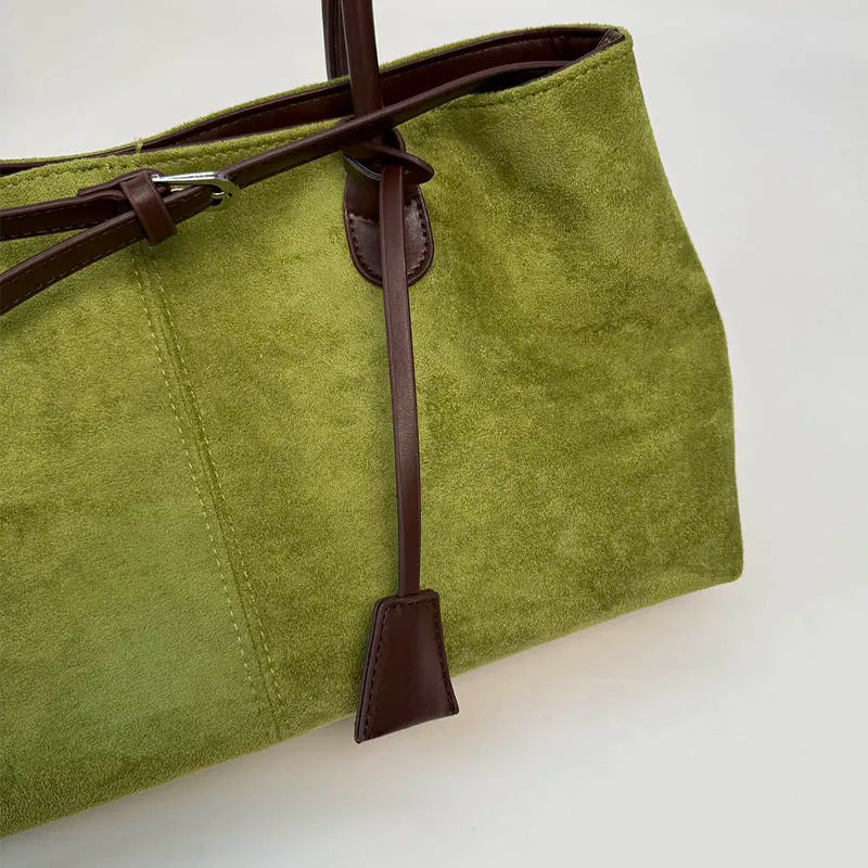 Women's Retro PU Leather Underarm Tote Bag – Casual Shoulder Handbag