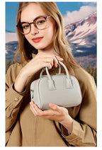 Women's Genuine Cowhide Leather Satchel – Pillow Crossbody Shoulder Bag