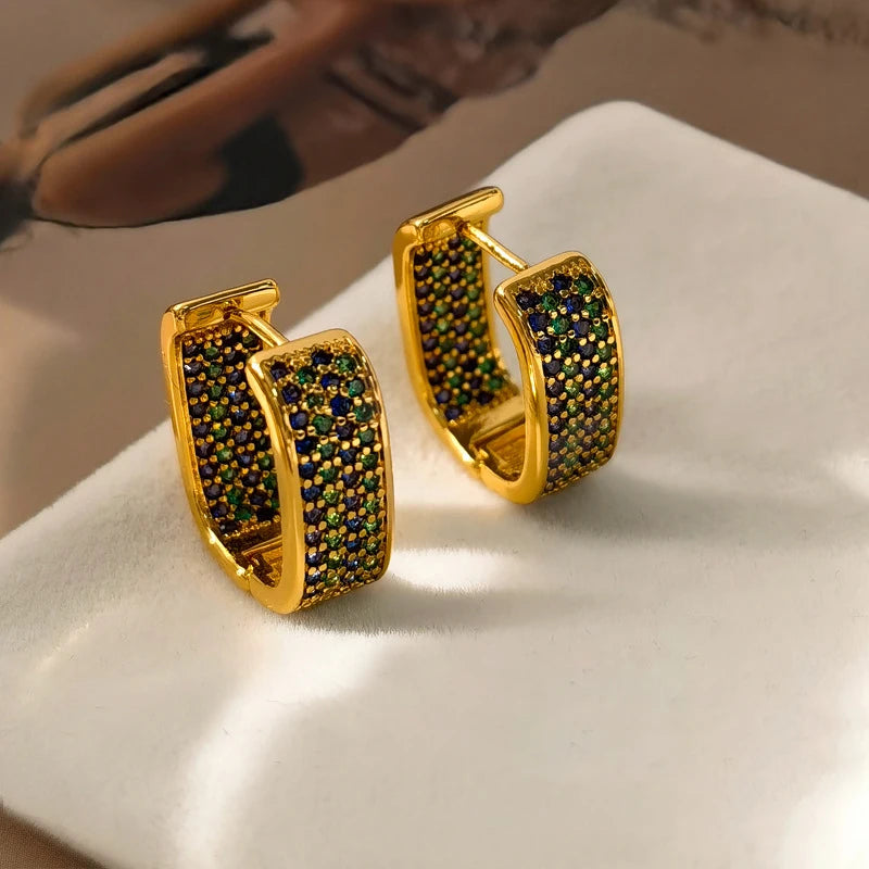 Women's Gold-Tone Cubic Zirconia Drop Earrings