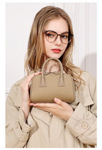 Women's Genuine Cowhide Leather Satchel – Pillow Crossbody Shoulder Bag