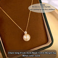 Women's Gold-Tone Simulated Pearl Pendant Necklace