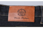 Men's Soft Straight Denim Pants Classic Business Black Biker Jeans Overalls Masculino Pantalone Hombre Mannen Homme