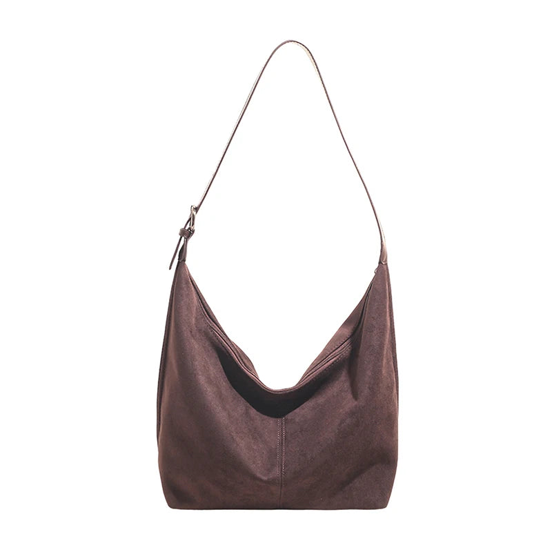 Women's Large Soft Faux Leather Hobo Shoulder Bag
