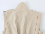 Casual Chic Women Tank Vest Top Stand Collar Double Breasted Sleeveless Top Fashion