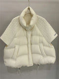 Women's Quilted Puffer Vest with Stand Collar