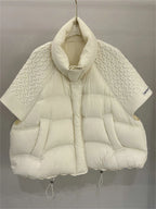 Women's Quilted Puffer Vest with Stand Collar