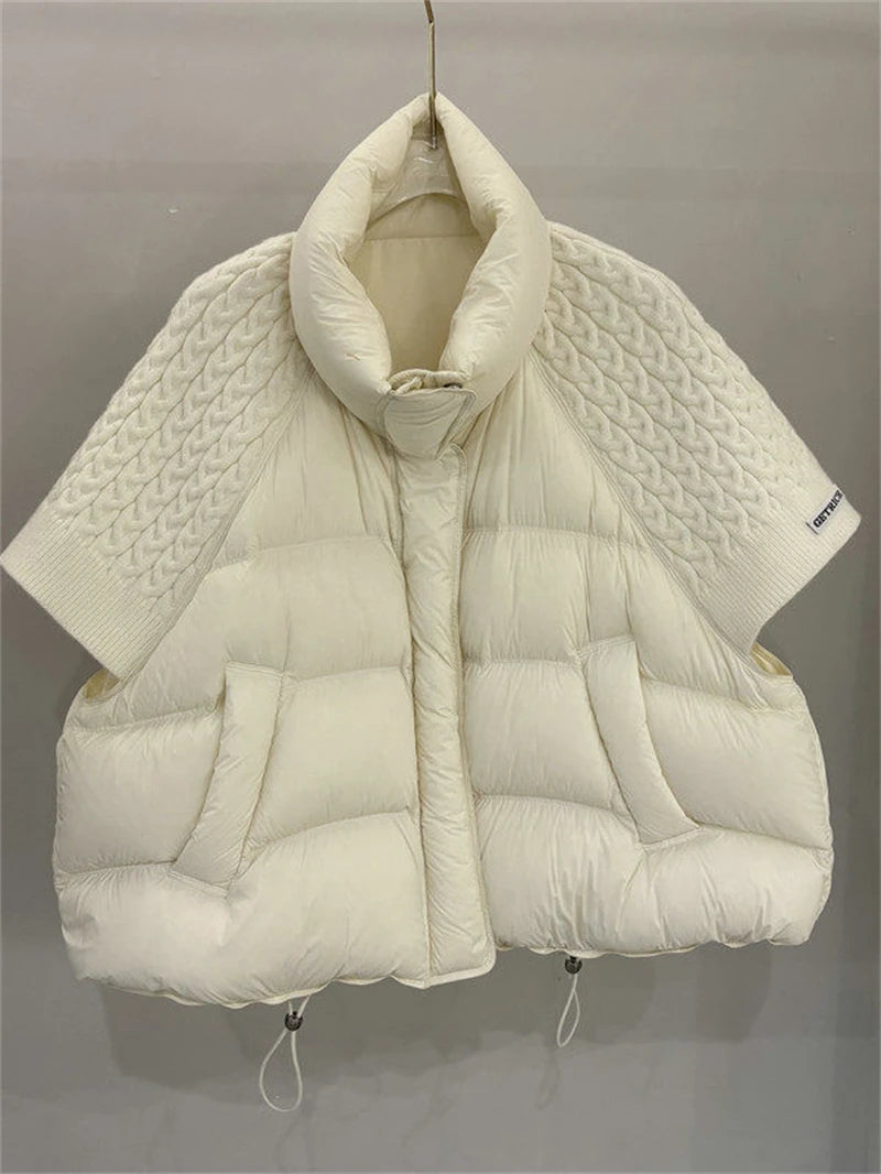 Women's Quilted Puffer Vest with Stand Collar
