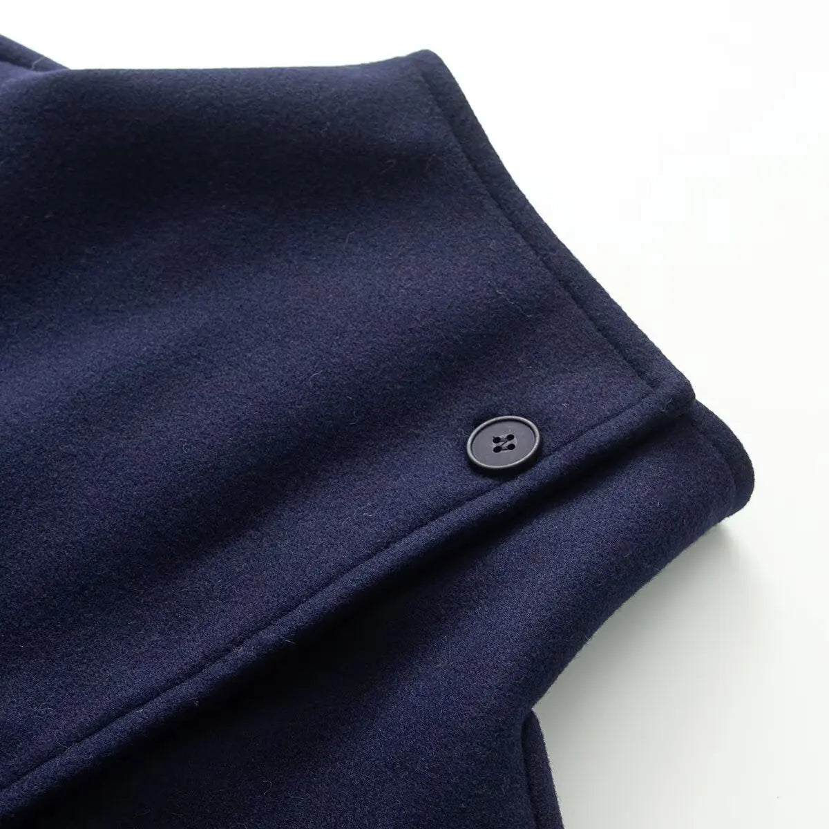 Women's High-Neck Double-Breasted Jacket with Pockets