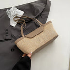 Weave Straw Shoulder Bag for Women - 2025 Summer Tote Khaki 37cmx16cmx11cm S2cdf1a17936f4961ad0db7c77e69ba44j STYLEINGER