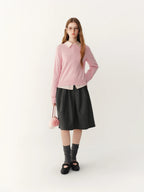 Women's Sweater 100% Wool Crew-Neck Pullover Regular Fit Full-Sleeve Soft Warm Knit Casual Office Winter