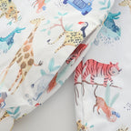 Kids' Jacket Polyester Cartoon Animal Print Full-Zip Heavyweight Sporty Autumn Outerwear