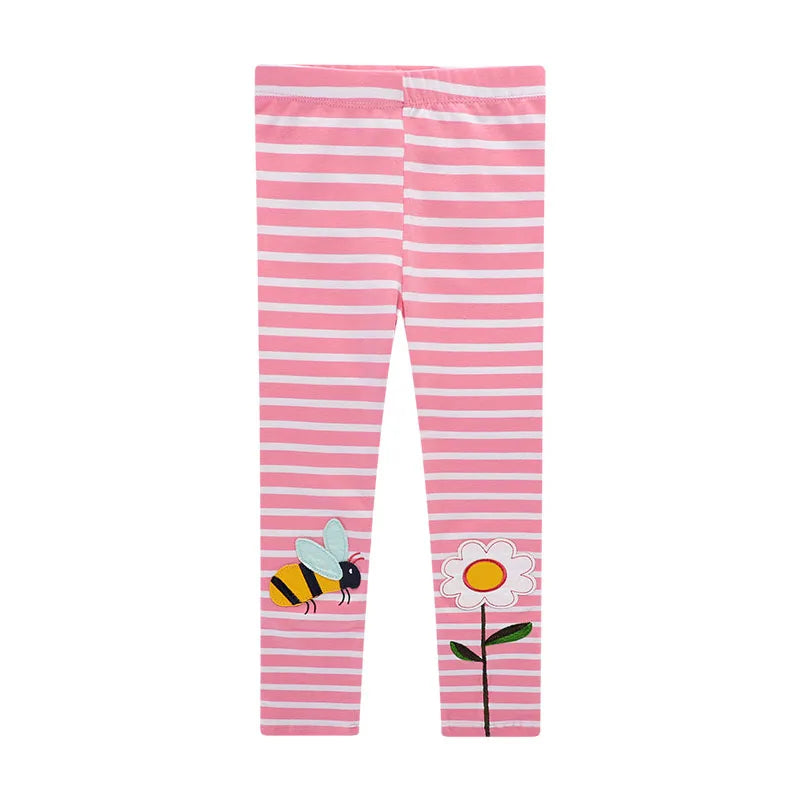 Girls' Leggings Cotton Floral Cartoon Unicorn Print Autumn Kids Tights Pants