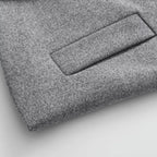 Women's High-Neck Double-Breasted Jacket with Pockets