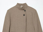 Women's Autumn Blazers Jackets 2026 High Neck Double Button Fashion Elegant Blazers