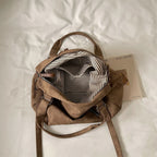 Women's Faux Leather Shoulder Bag with Zipper Closure