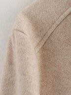 Women's Zipper Jacket Coat Winter Long Sleeve Pocket Outerwear Coat Short Street Elegant