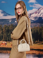 Women's Genuine Cowhide Leather Satchel – Pillow Crossbody Shoulder Bag