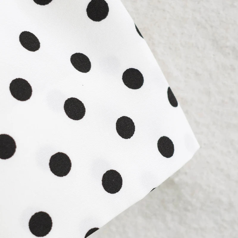 Women’s Polka Dot Double-Breasted Trench Coat