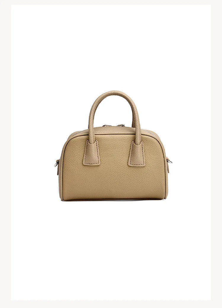 Women's Genuine Cowhide Leather Satchel – Pillow Crossbody Shoulder Bag