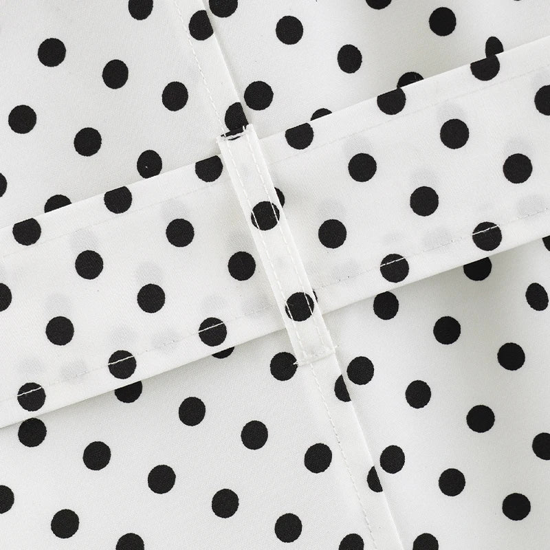 Women’s Polka Dot Double-Breasted Trench Coat