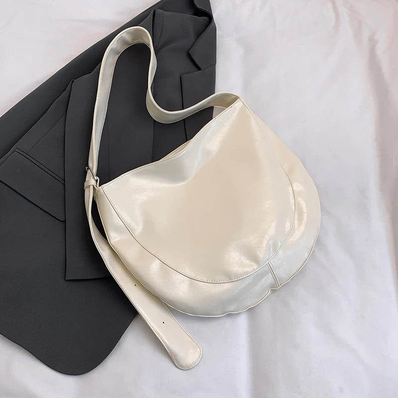 Big Shoulder Hobo Bag for Women - Korean Fashion 2025