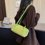 Women's Shoulder Bag Vintage Small PU Leather Zipper Underarm Tote Bag with Phone Pocket