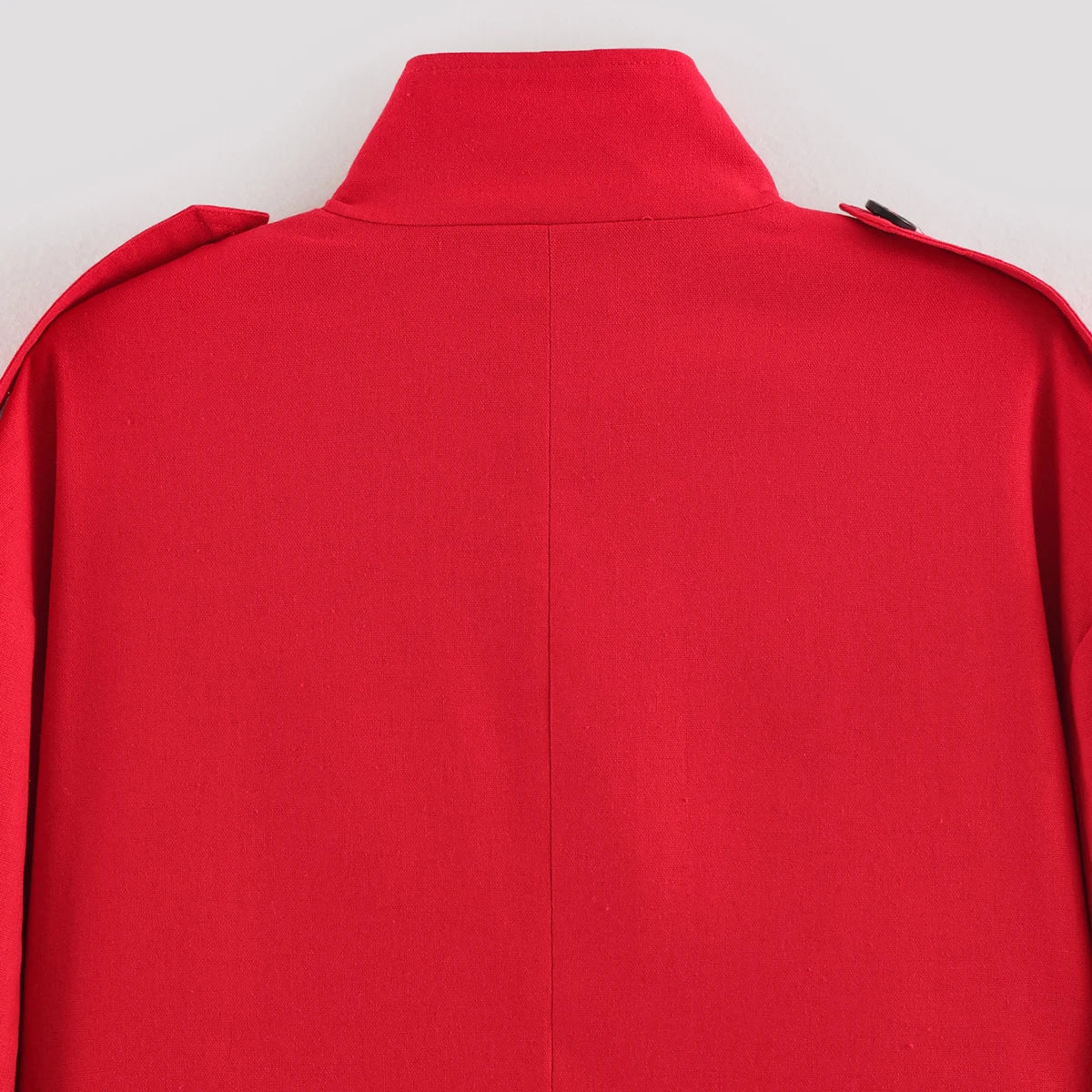 Women’s Stand Collar Single-Breasted Trench Jacket