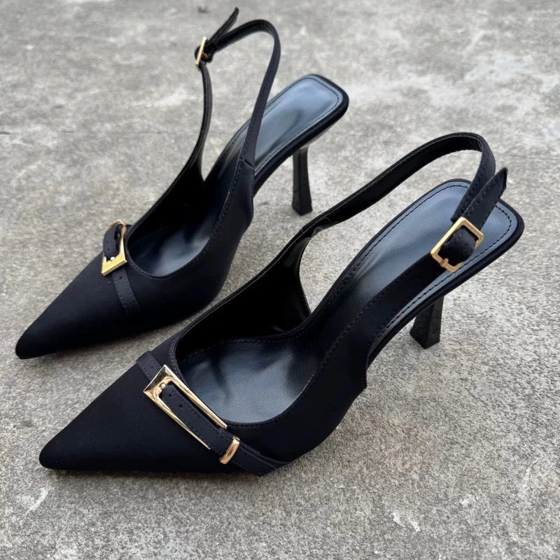 Casual Women's Sandals Brand Buckle Designer 2026 Everyday Comfortable Office Women's High Heels