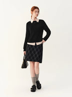 Women's Sweater 100% Wool Crew-Neck Pullover Regular Fit Full-Sleeve Soft Warm Knit Casual Office Winter