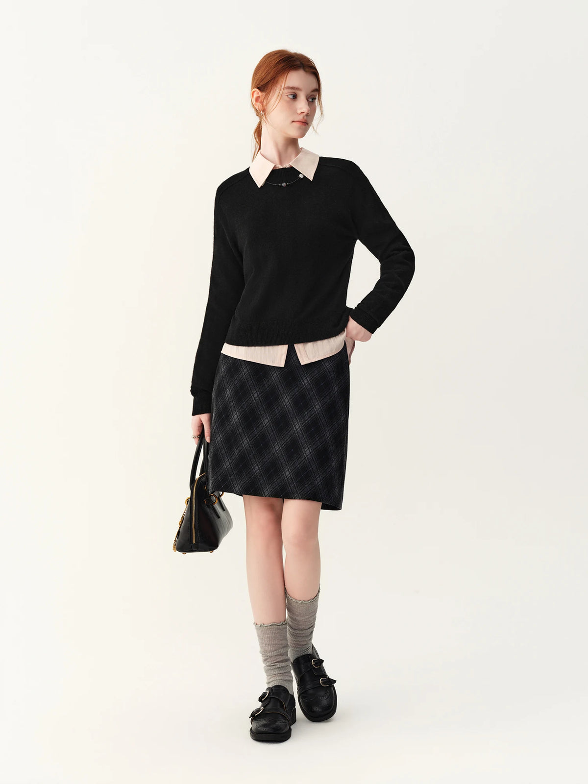 Women's Sweater 100% Wool Crew-Neck Pullover Regular Fit Full-Sleeve Soft Warm Knit Casual Office Winter