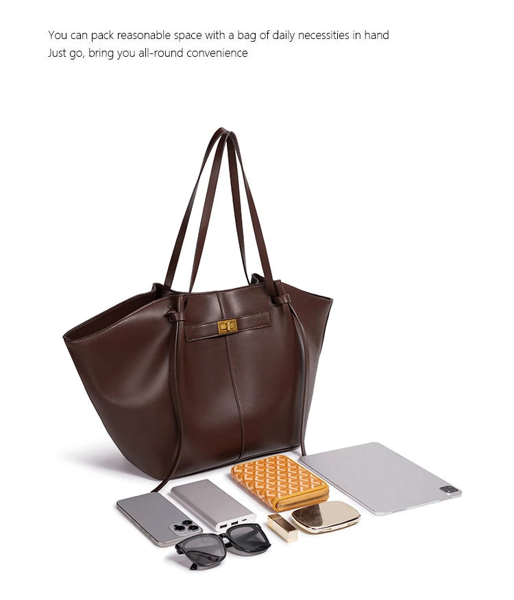 Large Women's Handbags New Bat-Shaped High Street European and American Style Trendy Shoulder Bag