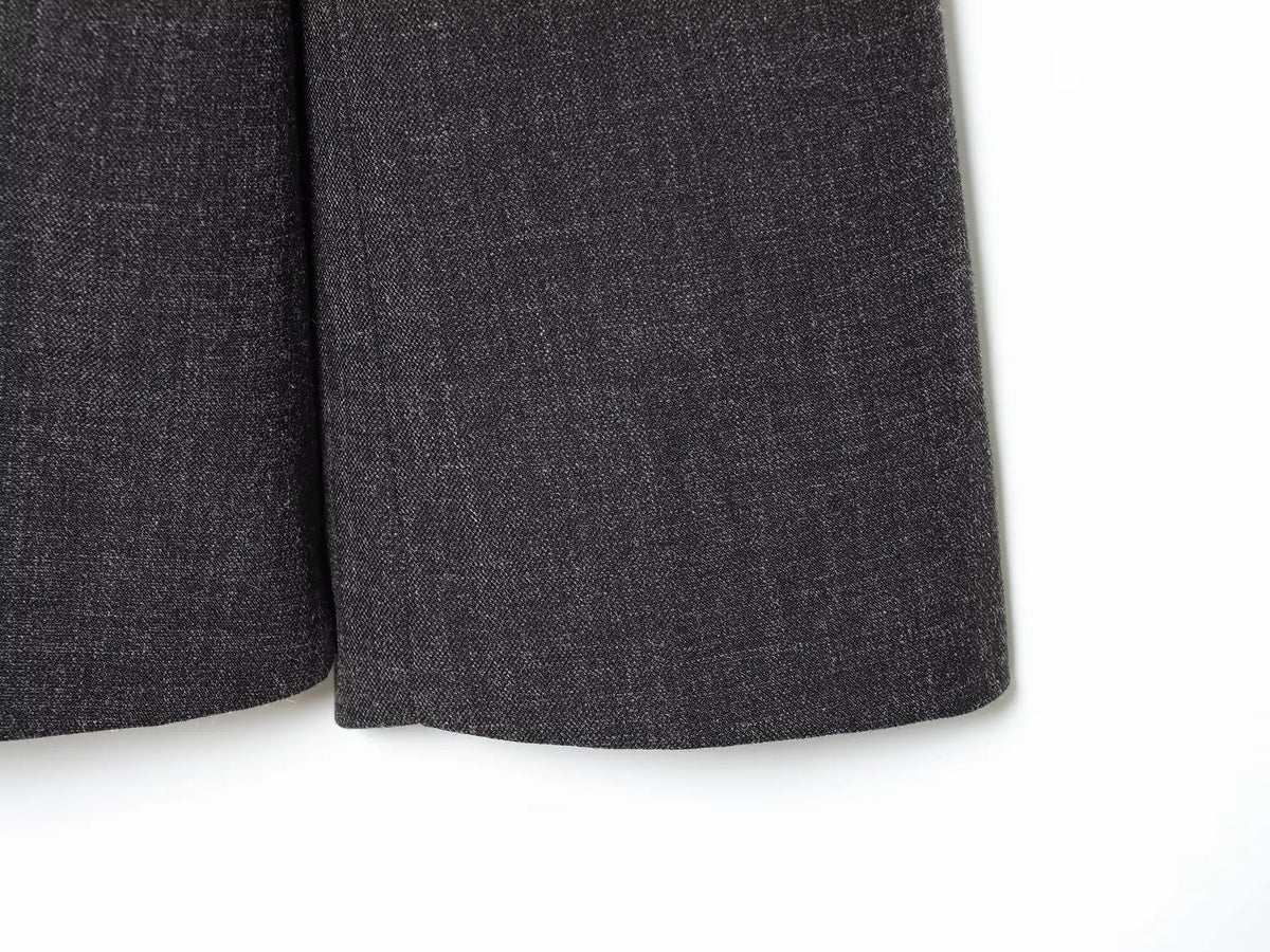 Women's Plaid Stand-Collar Single-Button Blazer Fashion High Street Outwear