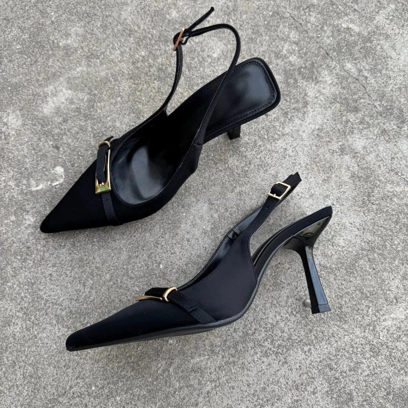 Casual Women's Sandals Brand Buckle Designer 2026 Everyday Comfortable Office Women's High Heels