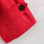 Women’s Stand Collar Single-Breasted Trench Jacket