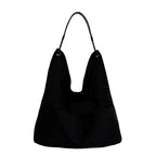 Women's Hobo Bag Vintage Large-Capacity Soft Faux-Suede Hasp Shoulder Bag with Phone Pocket