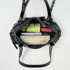 Women's PU Leather Baguette Crossbody Bag Street Style, Zipper Closure