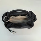Women's Faux Suede Leather Crossbody Bag with Short Handle