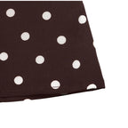 Women's Mini Dress Polka Dot Tie V-Neck Flared Long-Sleeve Slim-Fit Casual Summer Club Dress
