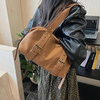 Women's Shoulder Bag Vintage Baguette-Shape PU Leather Zipper Crossbody Bag with Phone Pocket