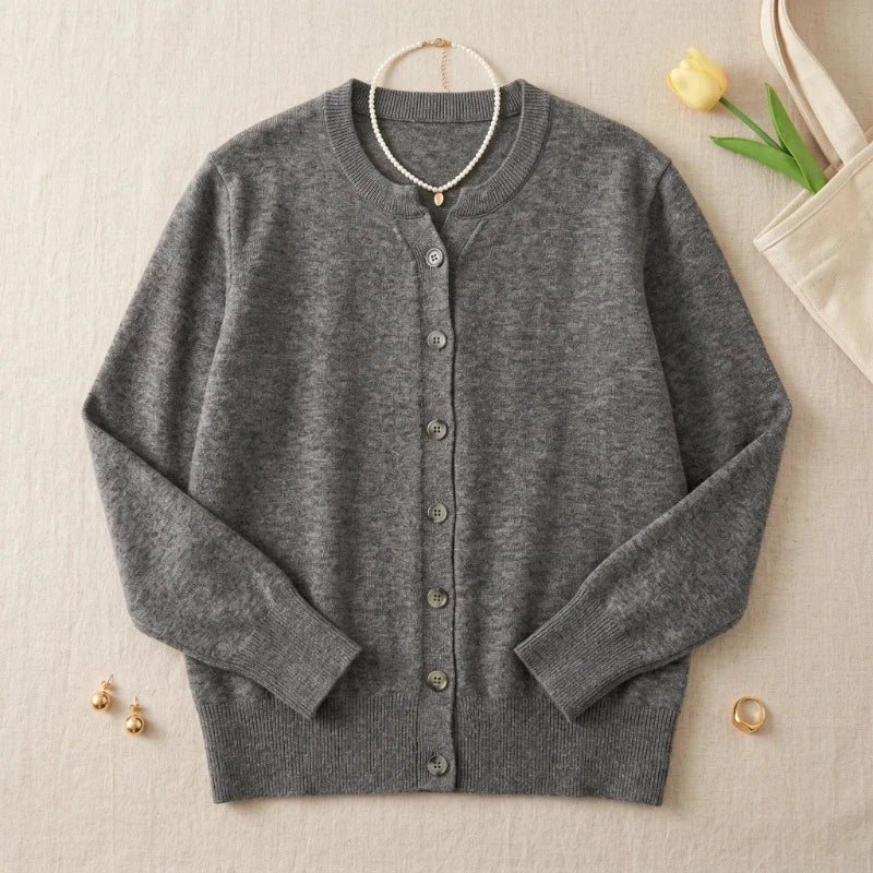 Fashion Women's Cardigan Soft Knit Loose Short  Autumn Winter Casual Sweater