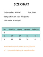 Women's Cardigan Slim-Fit Single-Breasted O-Neck Button Wool-Cotton-Acrylic Blend Full-Sleeve Autumn Winter Sweater