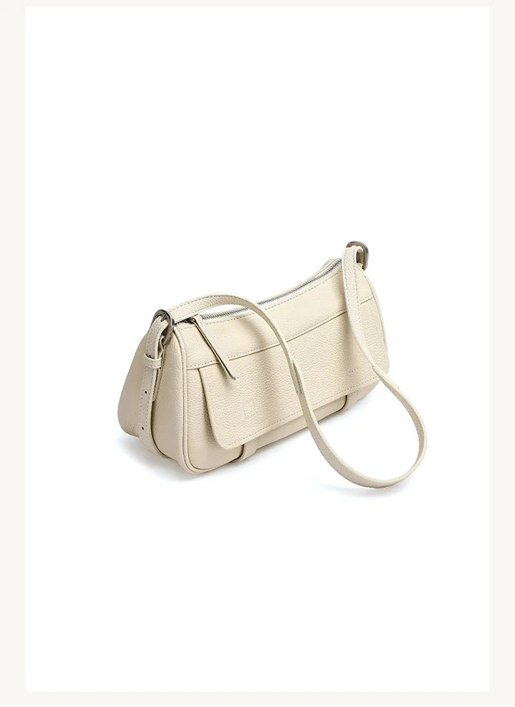 Women's Vintage Genuine Leather Crossbody Bag – Soft Cowhide Bowling Shoulder Bag