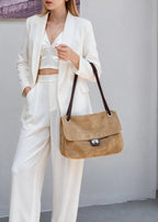 Women's Genuine Leather Large Capacity Tote Bag – Vintage Cowhide Shoulder & Crossbody