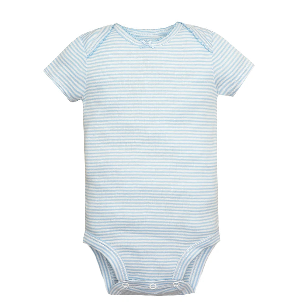 Baby Cotton Short-Sleeve Bodysuits, 5-Pack, 6–24 Months