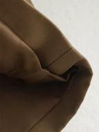 Women's Cropped Trench Coat Autumn Jacket Women Streetwear Double Breasted Long Sleeve
