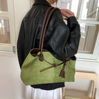 Women's Retro PU Leather Underarm Tote Bag – Casual Shoulder Handbag