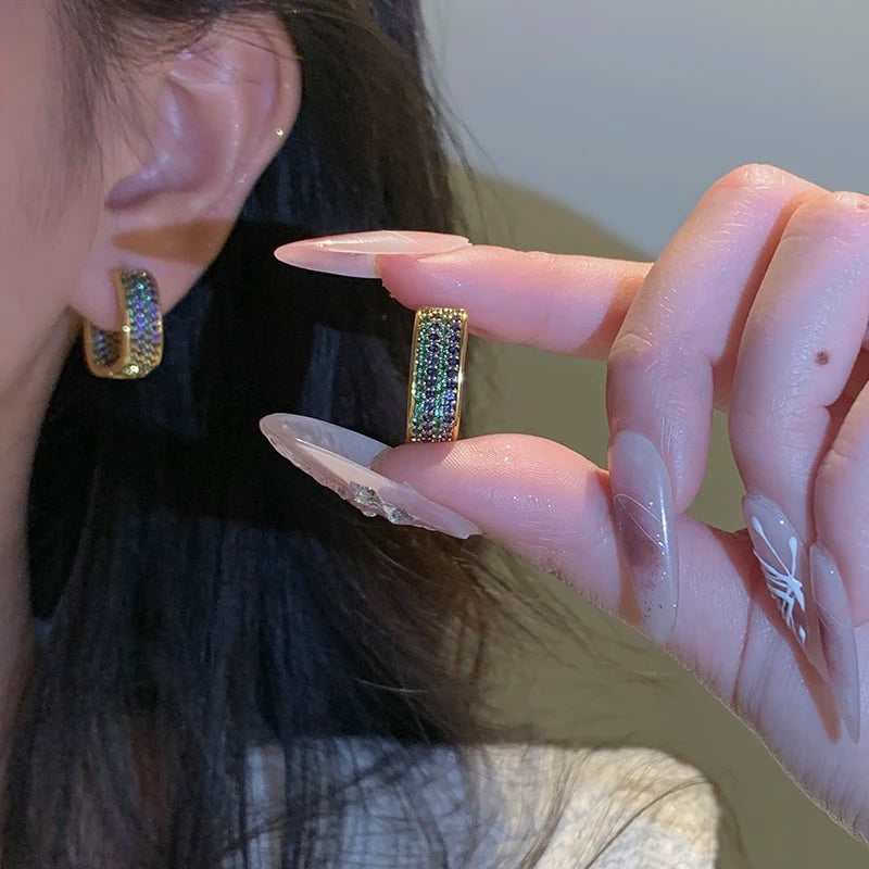 Women's Gold-Tone Cubic Zirconia Drop Earrings