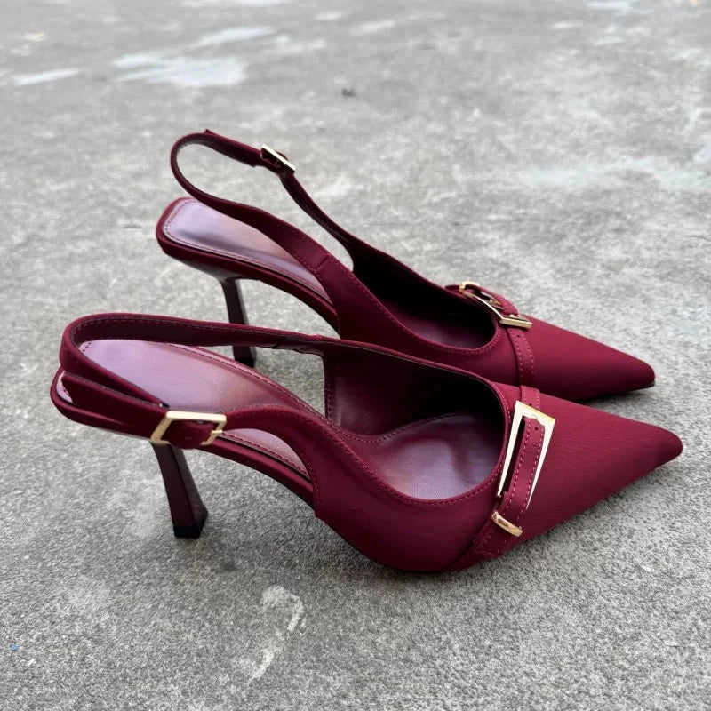 Casual Women's Sandals Brand Buckle Designer 2026 Everyday Comfortable Office Women's High Heels