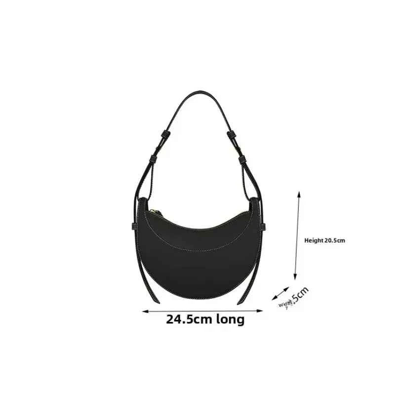 Textured Crescent Women Bag, Underarm Handbag, Single Shoulder Crossbody Bag S52c5ab44102845dd85aeb66e7fa673b8a STYLEINGER