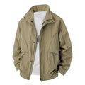 Men's Slim-Fit Zip-Up Baseball Collar Jacket
